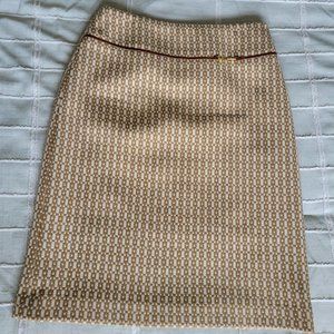 Checked Pencil Skirt